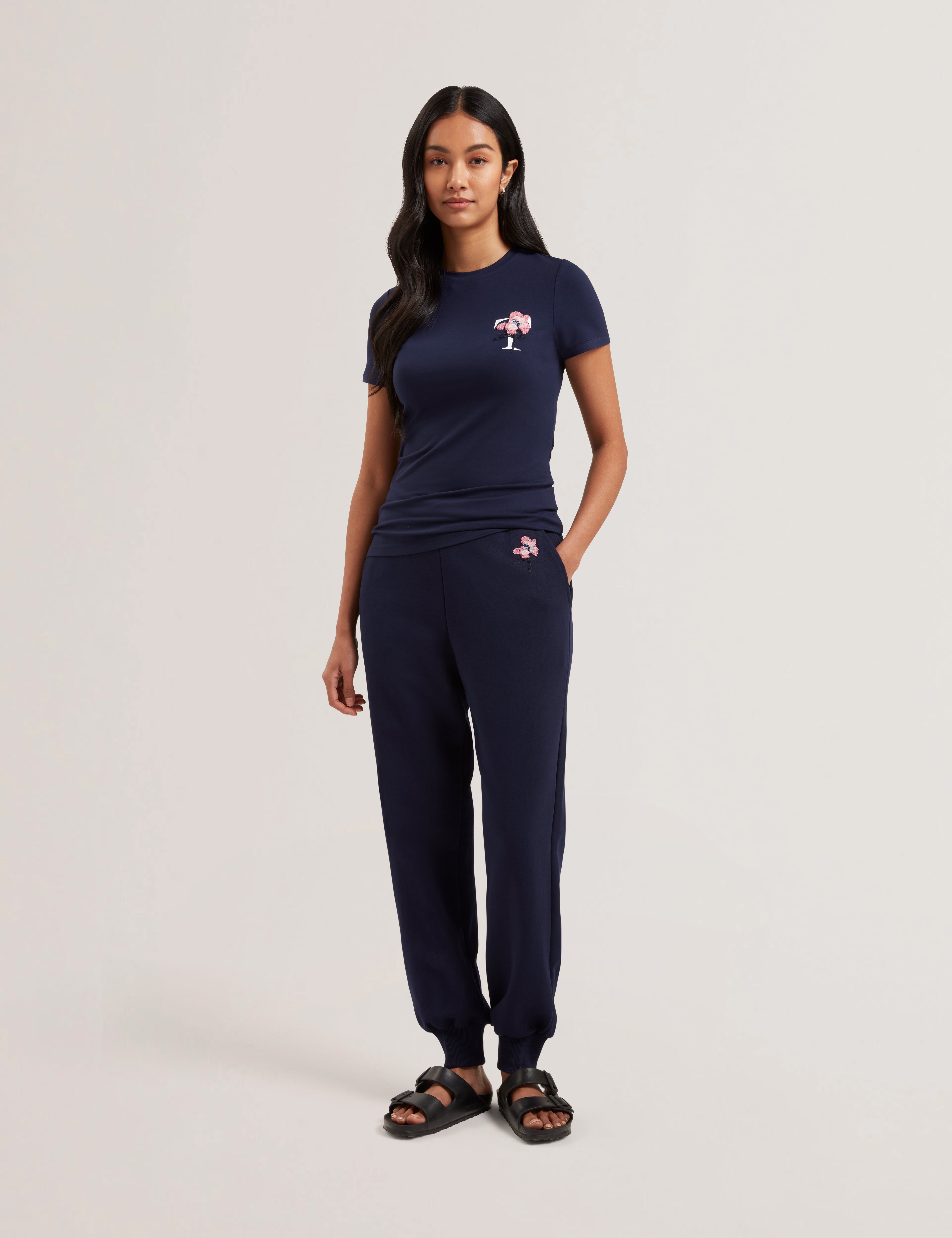 Women's CARNELA-Embroidered Logo Short Sleeve