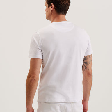 Men's Tessman-Ss Box Printed T-Shirt White