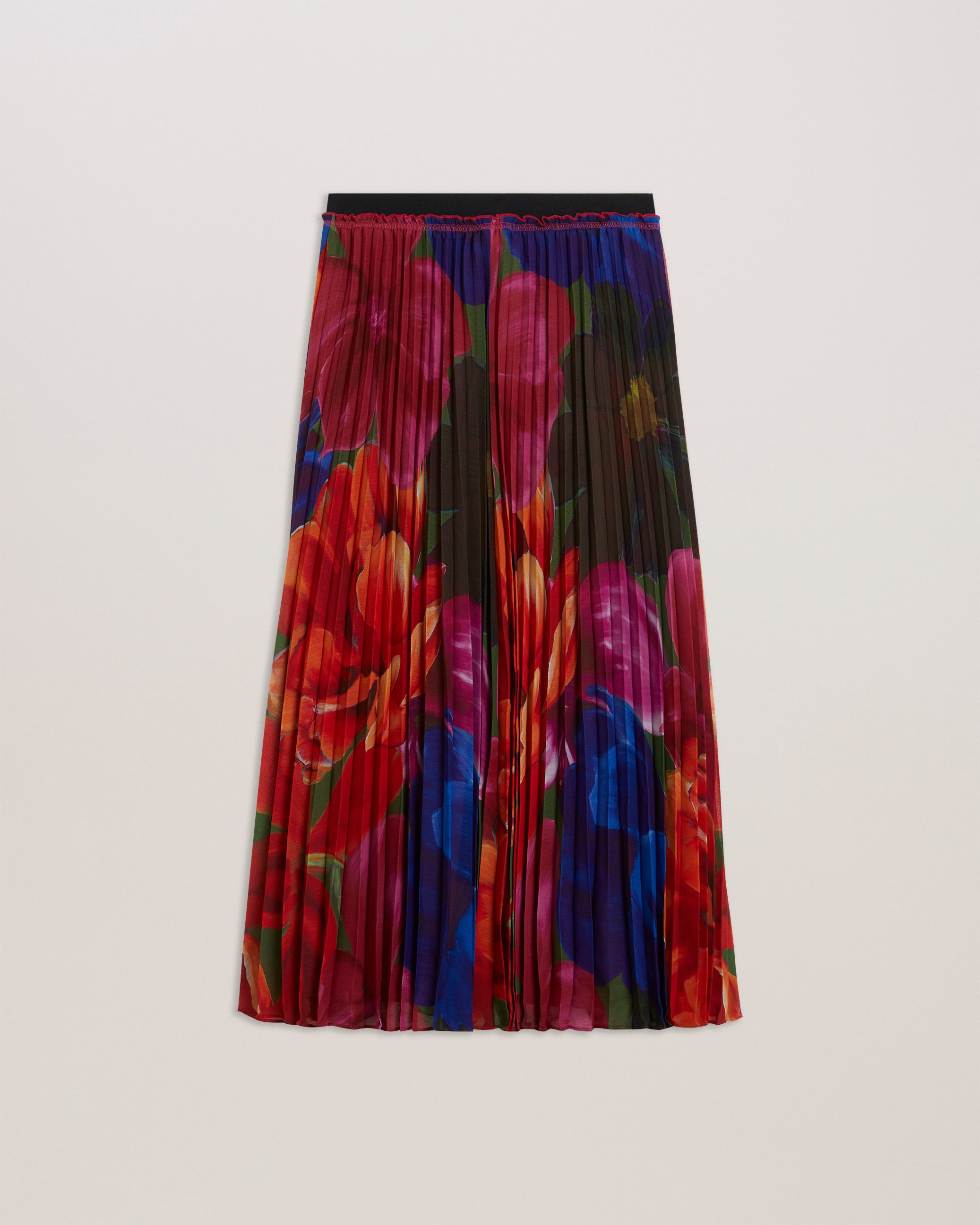 Women's Evola-Printed Pleated Midi Skirt Multicol