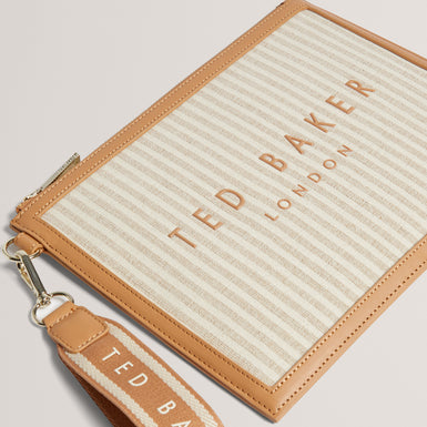 HAYSS: Striped Canvas Webbing Pouch