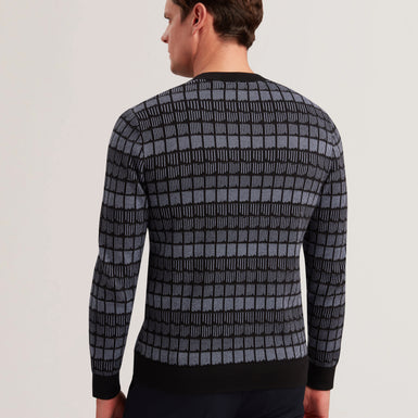 OSBURN: Regular Fit Jacquard Crew