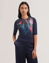 Women's HANNAZ-Printed Slinky Jersey Half Sleeve