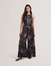 Women's BECKKIE-Printed Wide Leg Jumpsuit