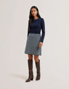 Women's GEORGEZ-Interest Skirt Knitted Mini Dress Navy