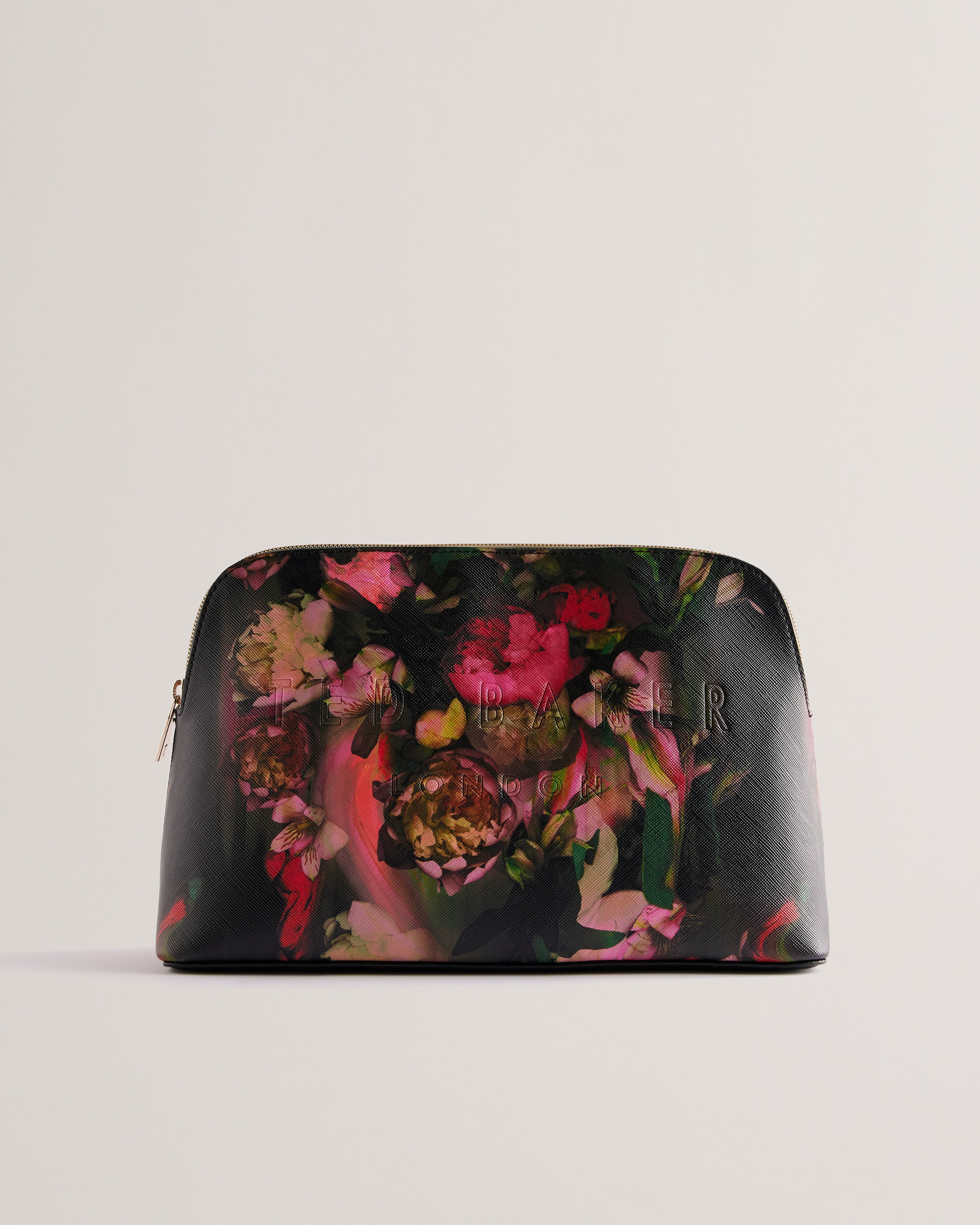 Women's Safana-Large Printed Icon Wash Bag Black