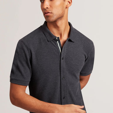Men's CONNYR-SS Regular Button Through Polo
