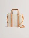 Women's HARLLEE-Striped Canvas Small Webbing