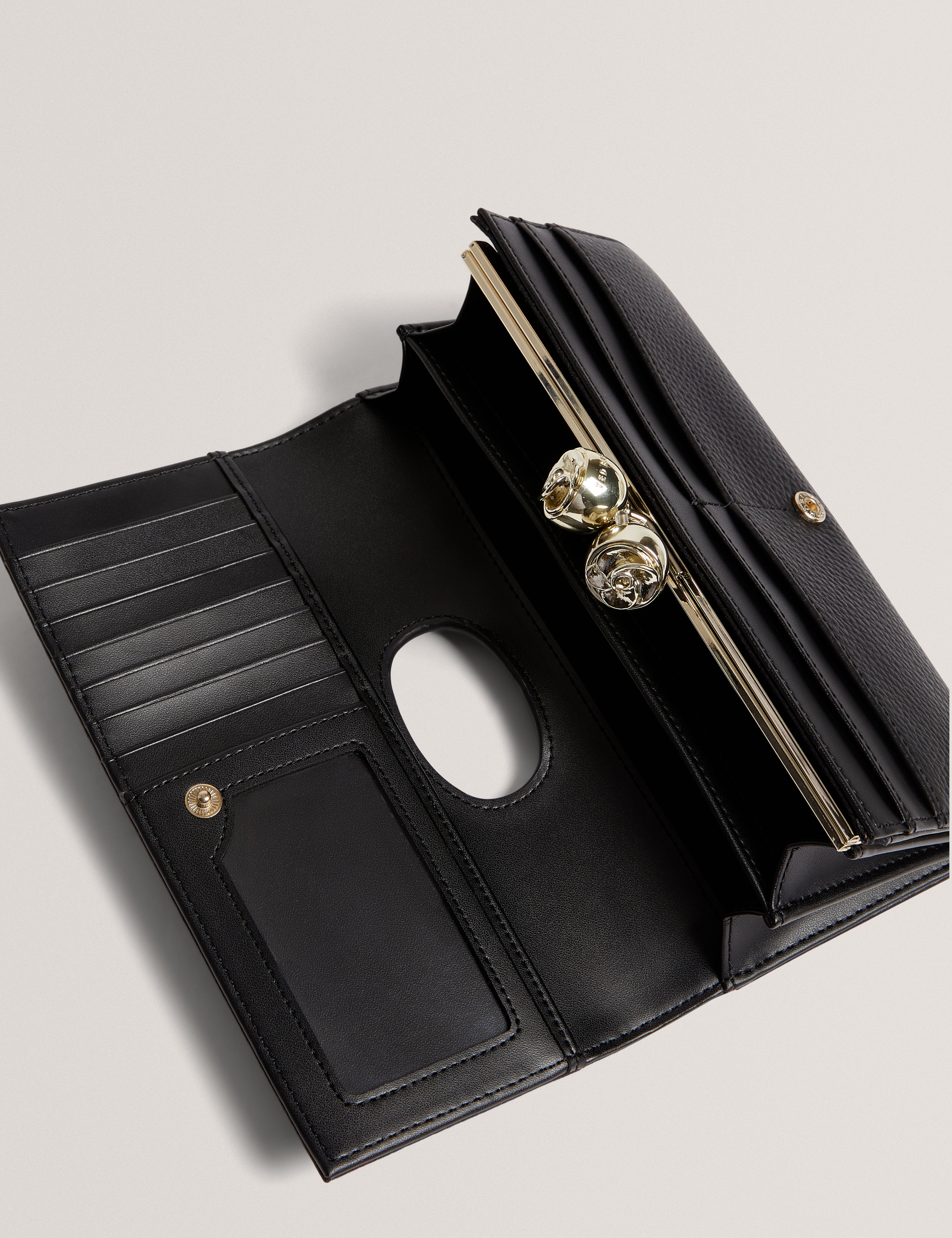 Women's ROOSALI-Rose Detail Leather Large Bobble Purse