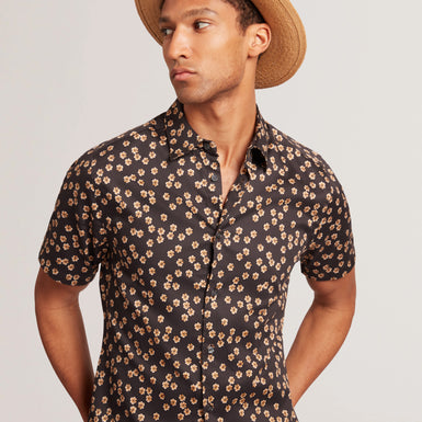 Men's NIKSHO-SS Slim Ditsy Floral Shirt