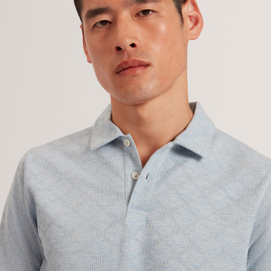 DALIMI: SS Diamond Jacquard Polo