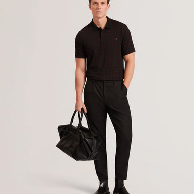 EDUARD: SS Square Jacquard Polo