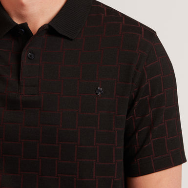 EDUARD: SS Square Jacquard Polo