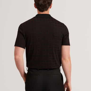EDUARD: SS Square Jacquard Polo