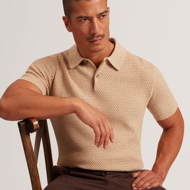 JANKO: SS Textured Knit Polo