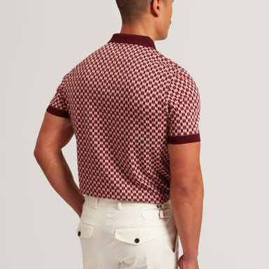 ERNIST: SS Geo Jacquard Polo