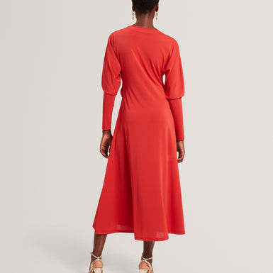 RALHAA: Wrap Jersey Midi dress