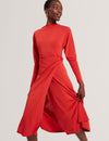 RALHAA: Wrap Jersey Midi dress