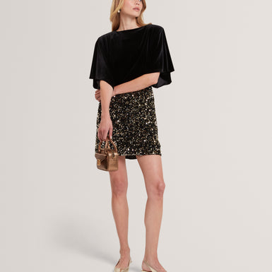 KCATT: Short Sleeve Velvet Top
