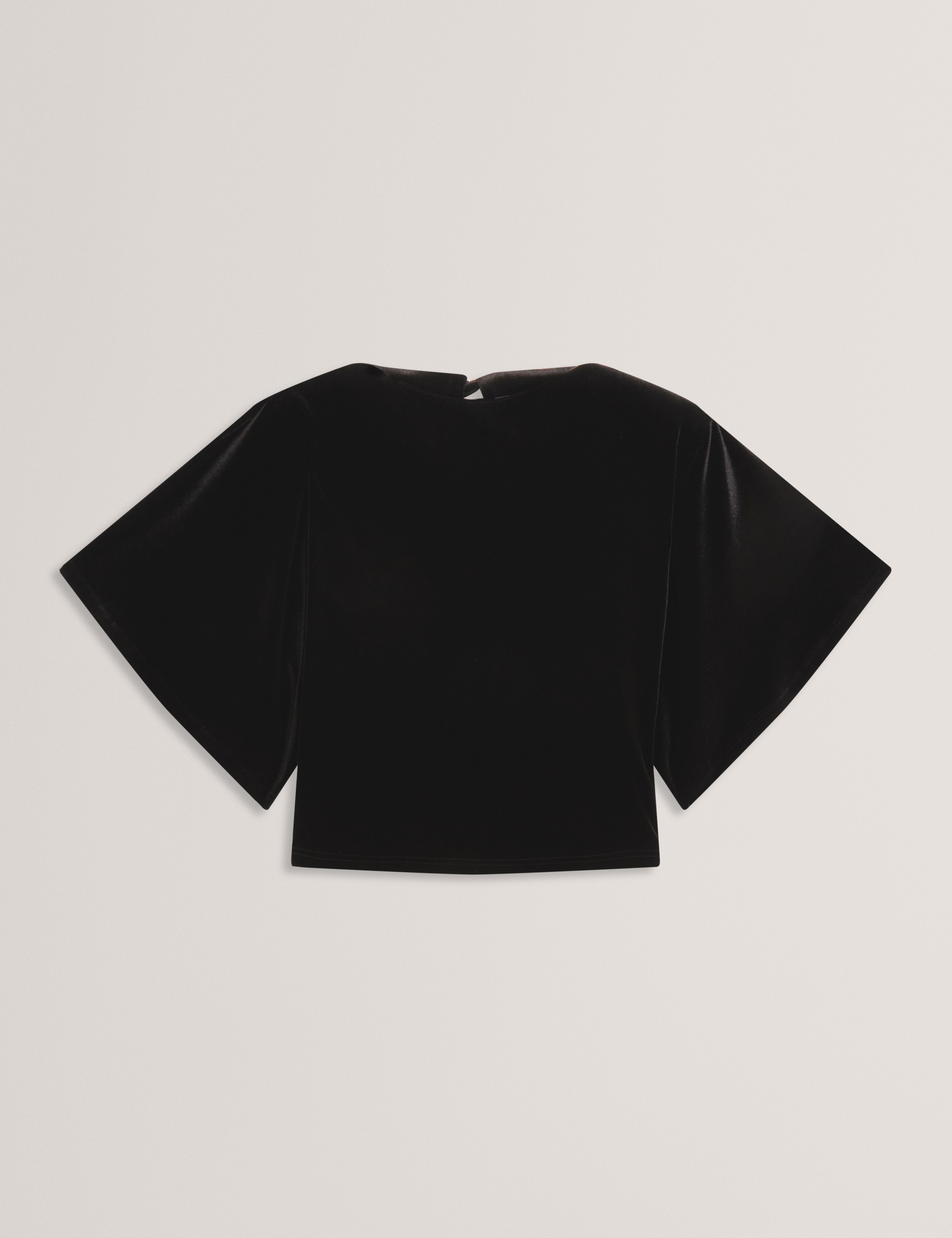 KCATT: Short Sleeve Velvet Top