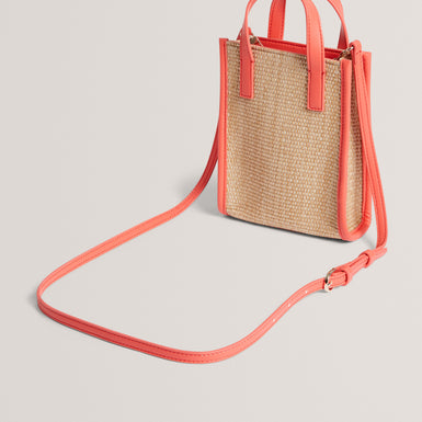 Women's FLOWENA-Faux Raffia Embroidered Nano