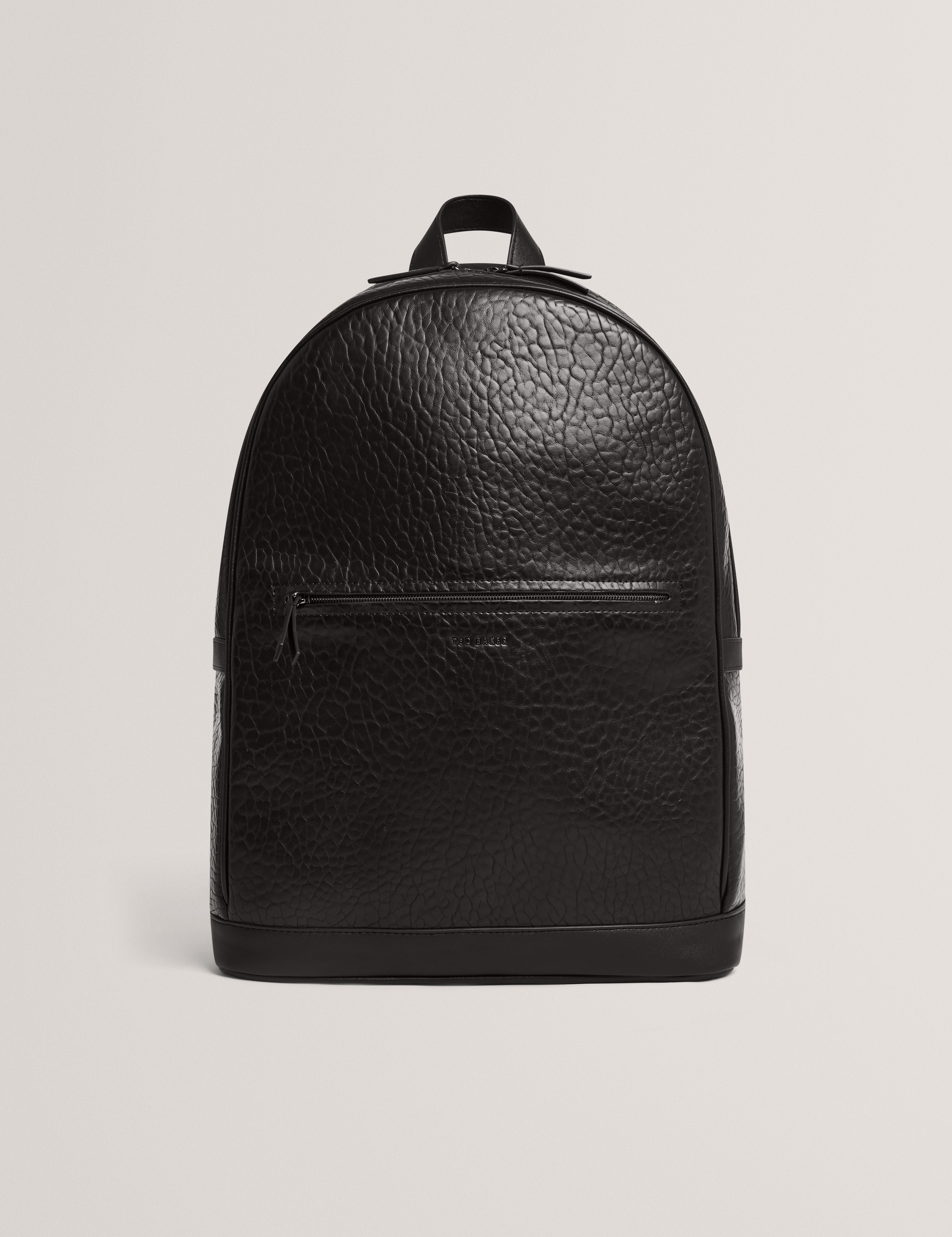 PERIIN: Pebbled PU Backpack
