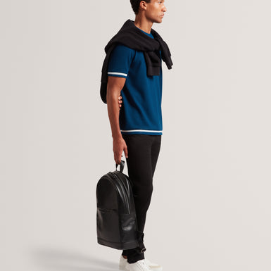 PERIIN: Pebbled PU Backpack