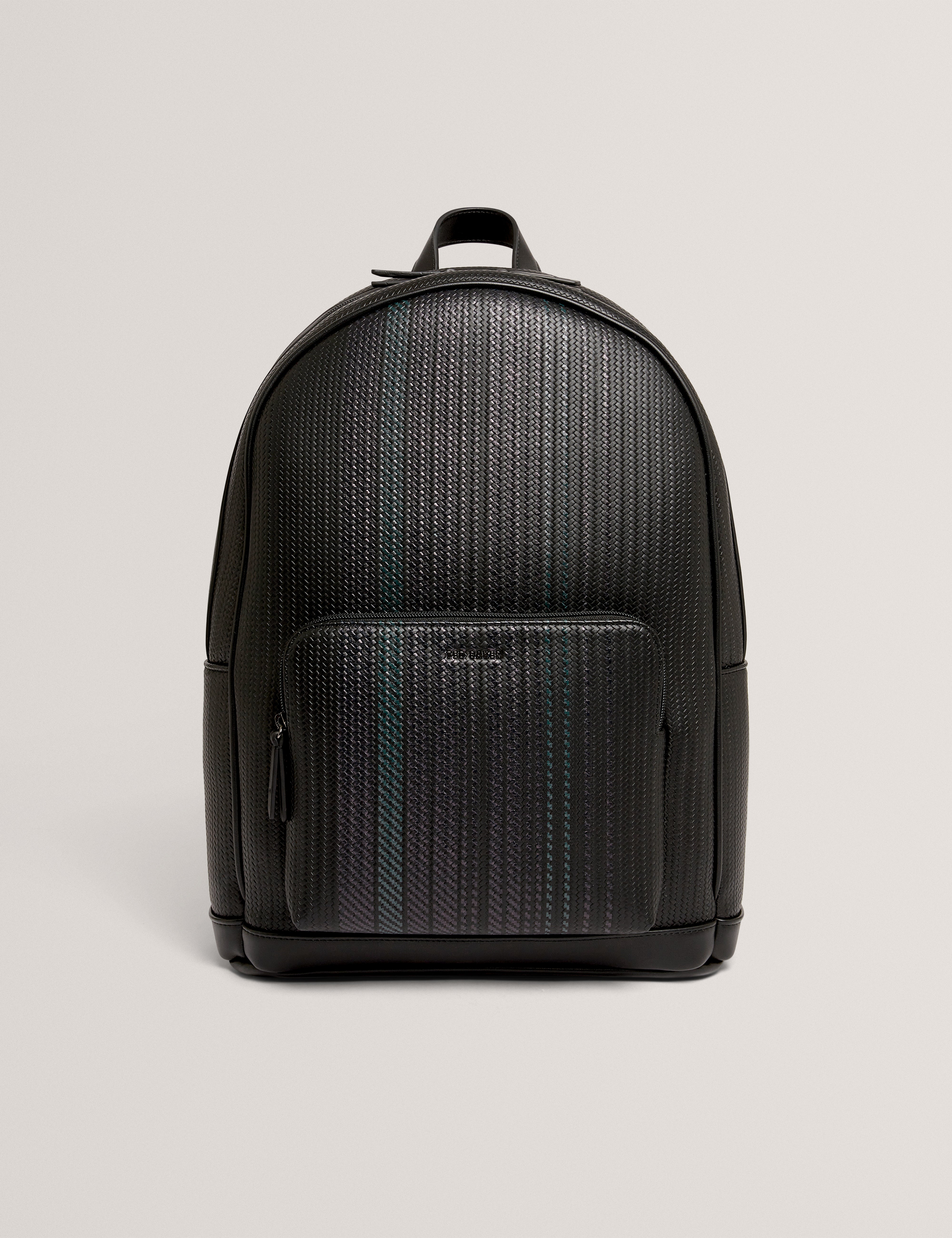 WALIIS: Printed Weave PU Backpack