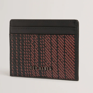 WALSTON: Printed Weave Leather Cardholder