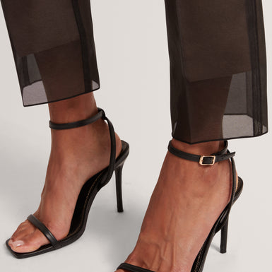 NUBIAAT: Printed Organza Overlay Tailored Trouser