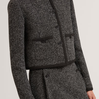 EKAA: Tailored Boucle Cropped Jacket