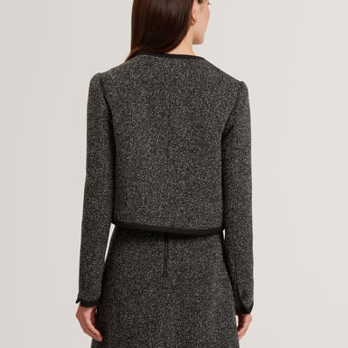 EKAA: Tailored Boucle Cropped Jacket