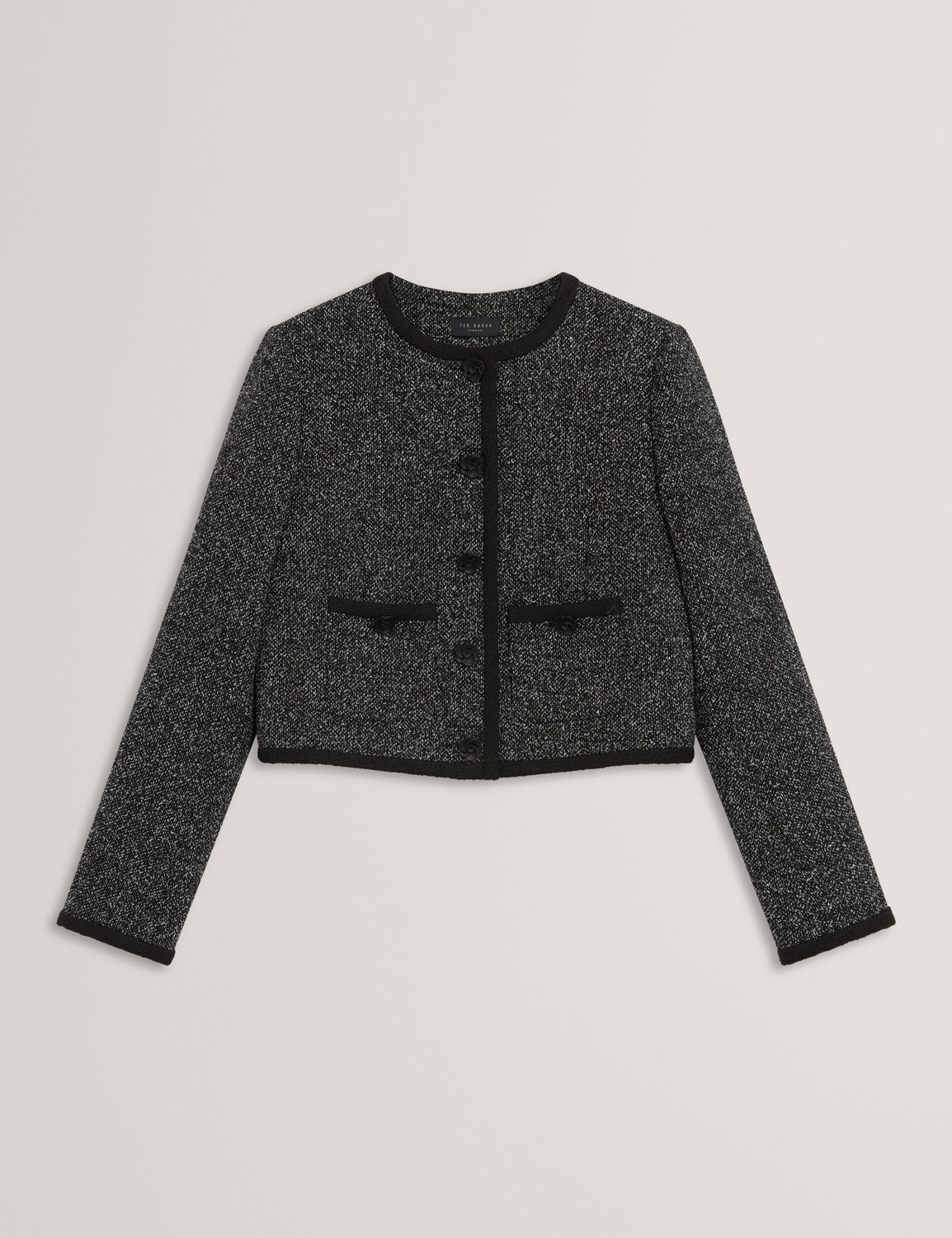 EKAA: Tailored Boucle Cropped Jacket