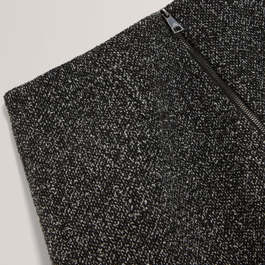 EKAAS: Tailored Boucle Mini Skirt