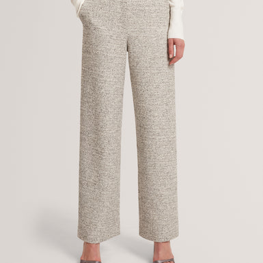 EKAAT: Tailored Boucle Wide Leg Trouser