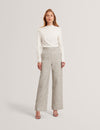EKAAT: Tailored Boucle Wide Leg Trouser