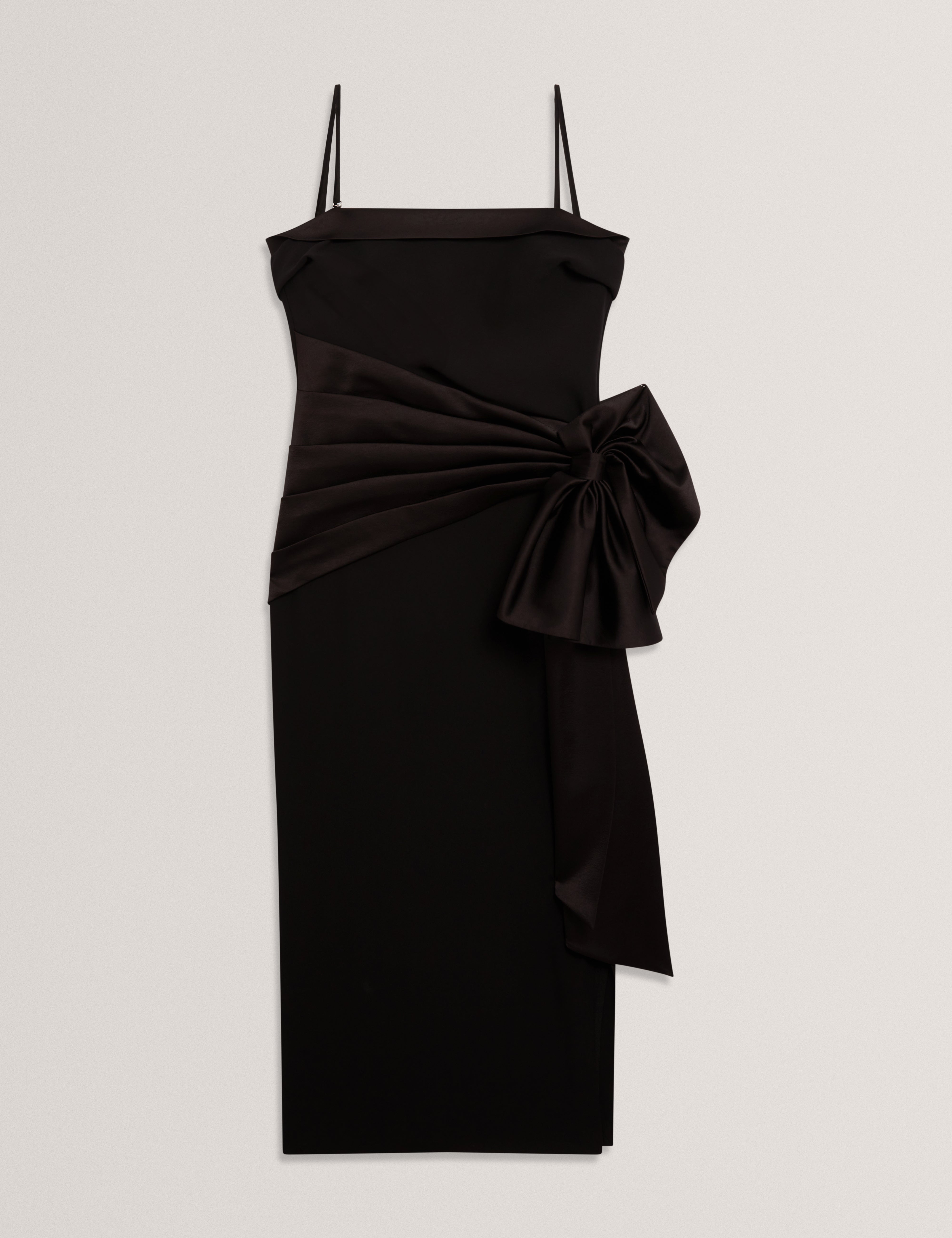 XENID: Tailored Sleeveless Dress with Satin Bow
