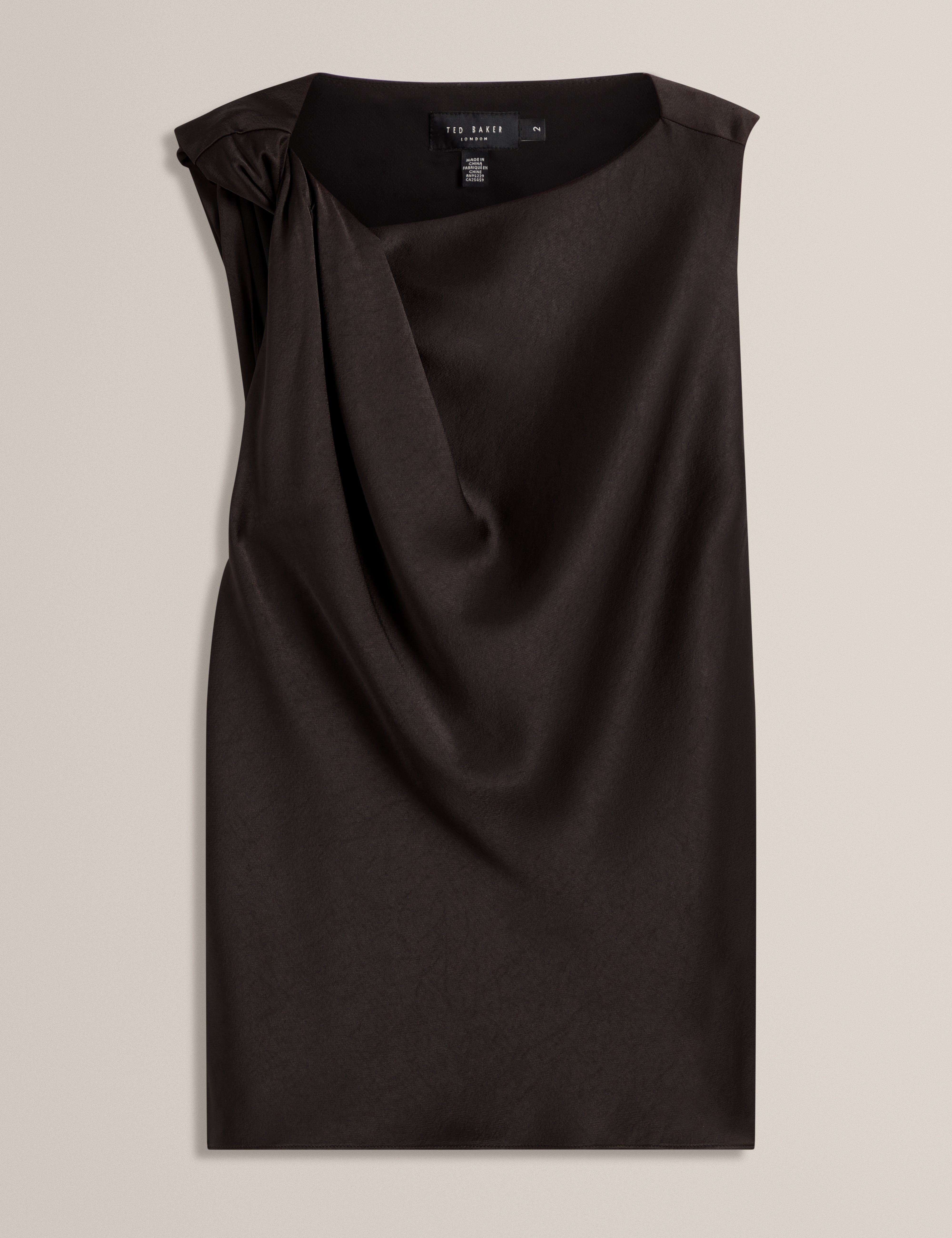 MIONA: Sleveless Twist Detail Top