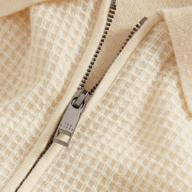 FENRYS: Waffle Stitch Zip Thru