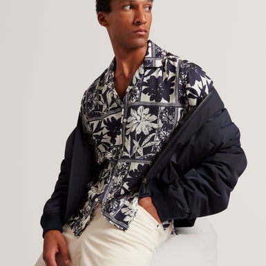 RADOMIE: SS Relaxed Boarder Floral Shirt