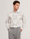 KALMILL: LS Regular Fit Leaf Shadow Print Shirt