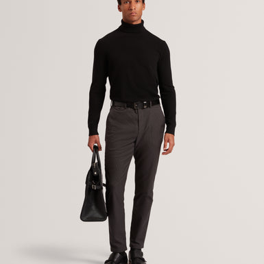 BRUNIT: Slim Houndstooth Trouser