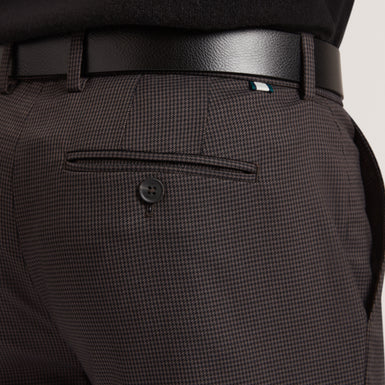 BRUNIT: Slim Houndstooth Trouser