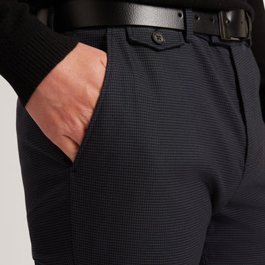 BRUNIT: Slim Houndstooth Trouser