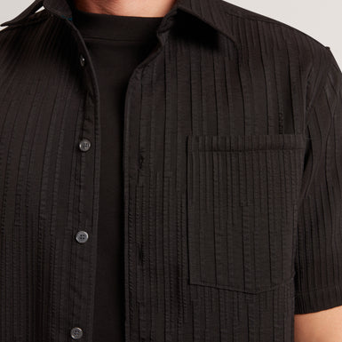 BANDILE: SS Relaxed Pleated Shirt