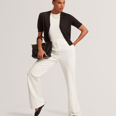 DAZLIA: Knitted Short Sleeve Cardigan