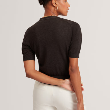 DAZLIA: Knitted Short Sleeve Cardigan