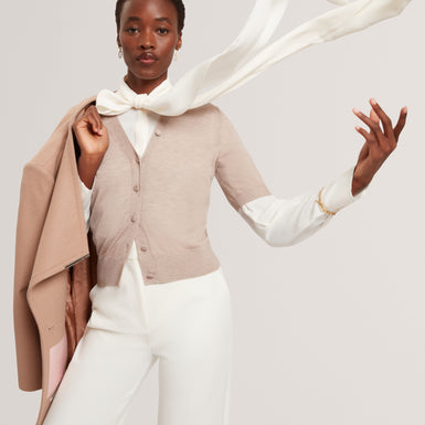 DAZLIA: Knitted Short Sleeve Cardigan