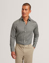 JOZEF: LS Slim Mini Geo Print Shirt