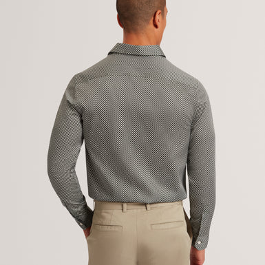 JOZEF: LS Slim Mini Geo Print Shirt