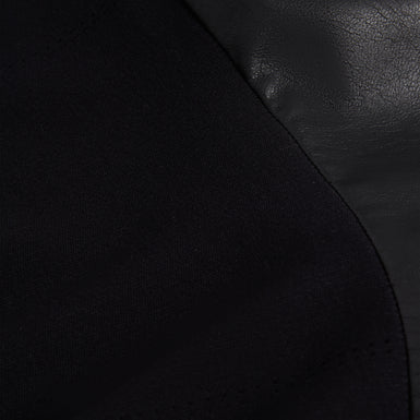 NOVIVA: Midi Dress With Faux Leather Skirt